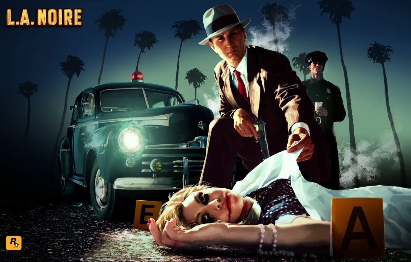 Photo wallpaper murder, L. A. Noire, the scene