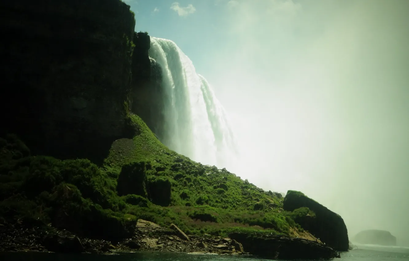 Photo wallpaper landscape, mountain, waterfall, Ontario, Niagara Falls