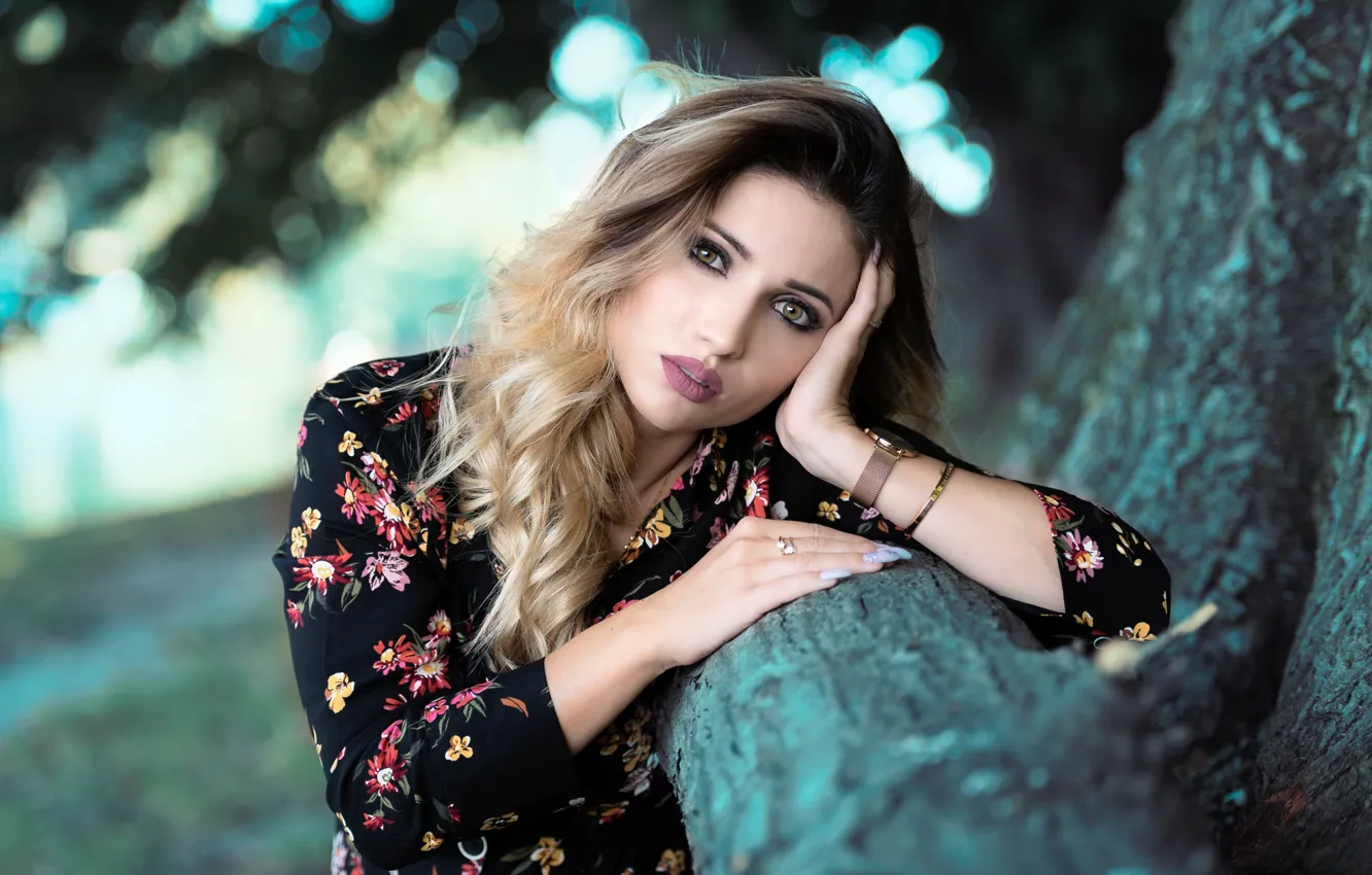 Photo wallpaper look, sexy, beauty, bokeh, Taty