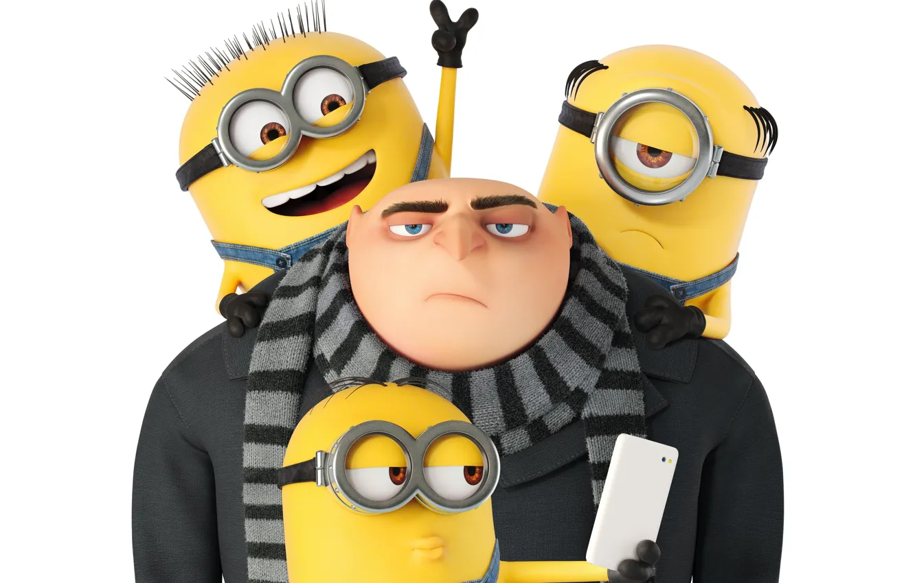 Photo wallpaper animated film, Gru, Minion, animated movie, Despicable Me 3, Minion Despicable Me
