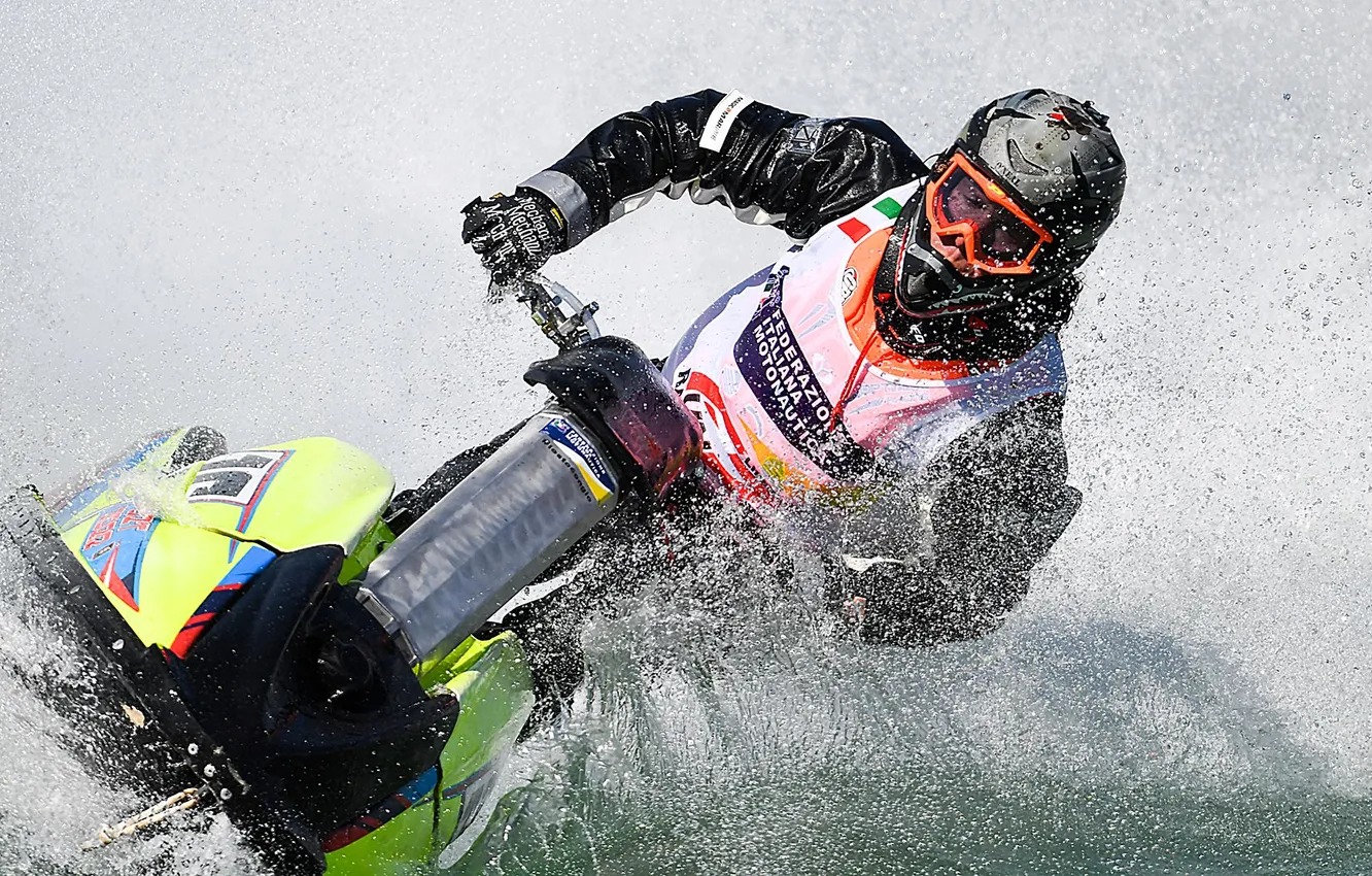 Photo wallpaper race, boat, speed