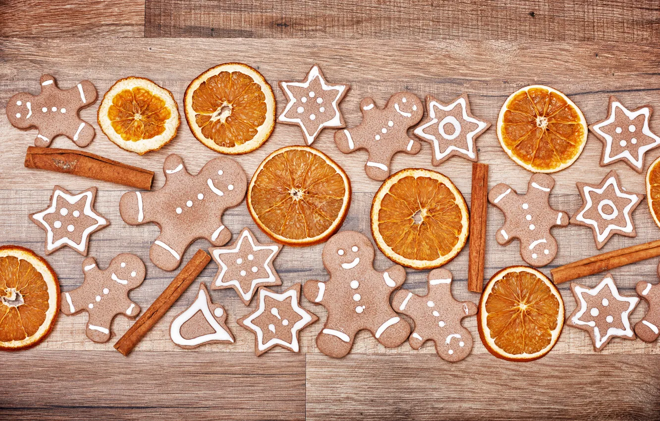 Photo wallpaper New Year, cookies, Christmas, Christmas, cakes, sweet, Xmas, glaze