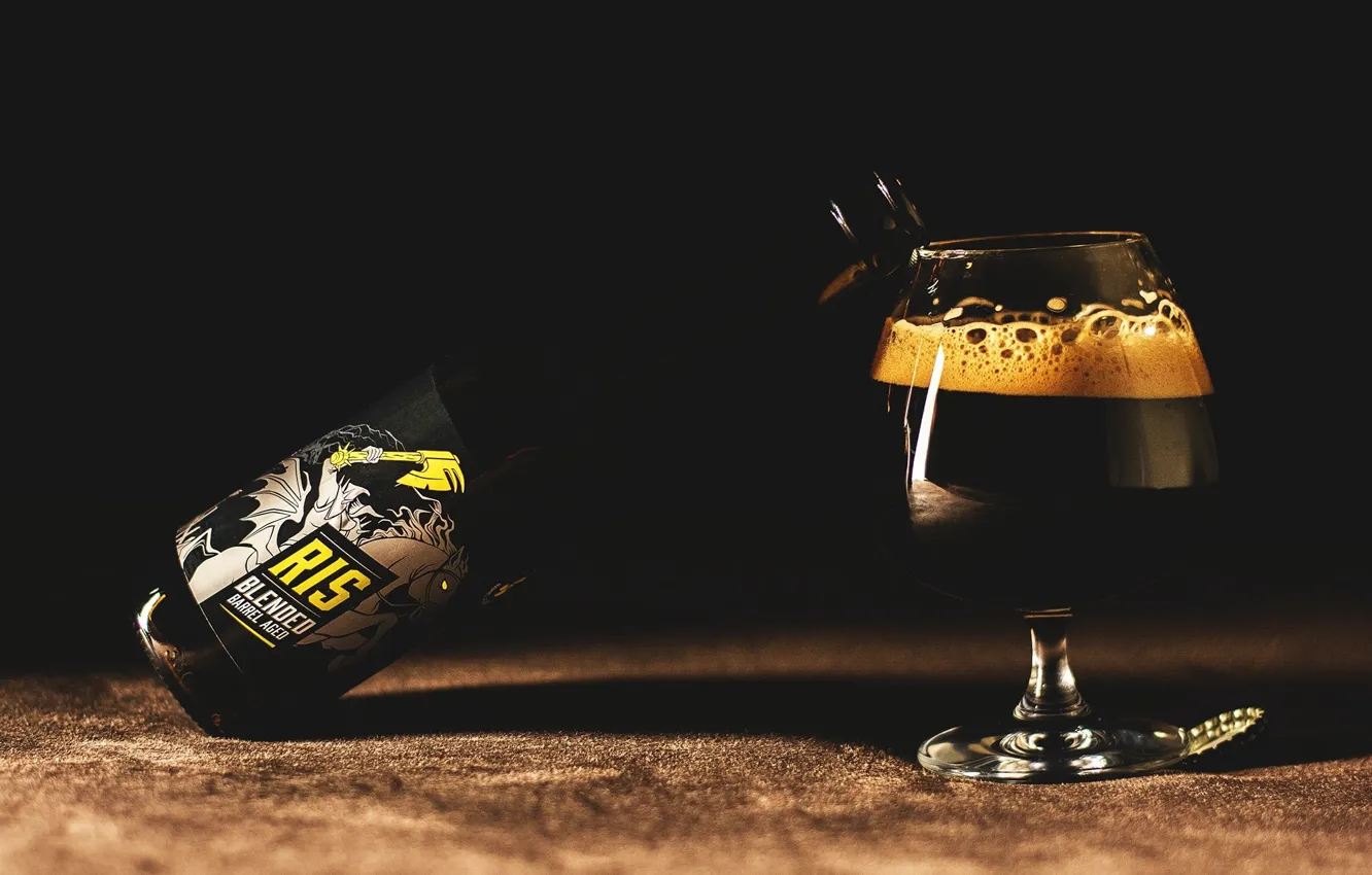 Photo wallpaper glass, bottle, tube, drink