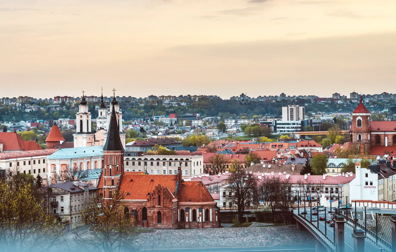 Photo wallpaper the city, Lithuania, Kaunas