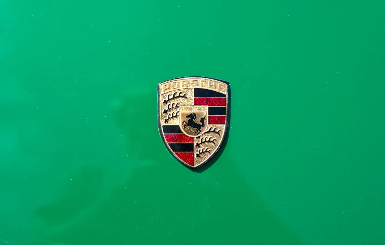 Photo wallpaper sign, logo, Porsche 914