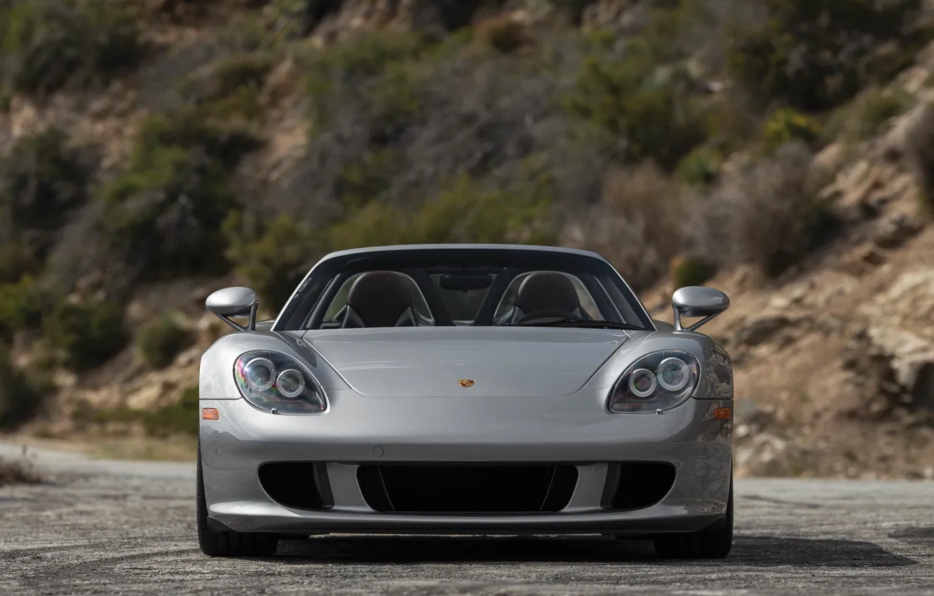 Photo wallpaper Porsche, front, Porsche Carrera GT