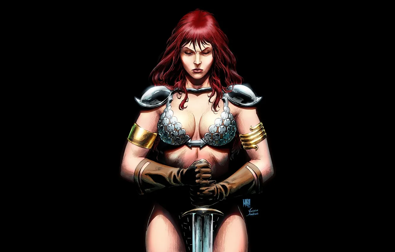 Photo wallpaper Red Sonja, redheads, Comics, women