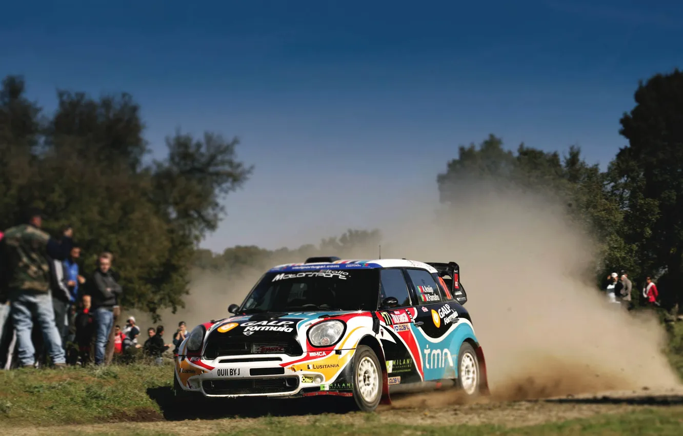 Photo wallpaper machine, auto, race, sport, Mini, day, Mini Cooper, WRC