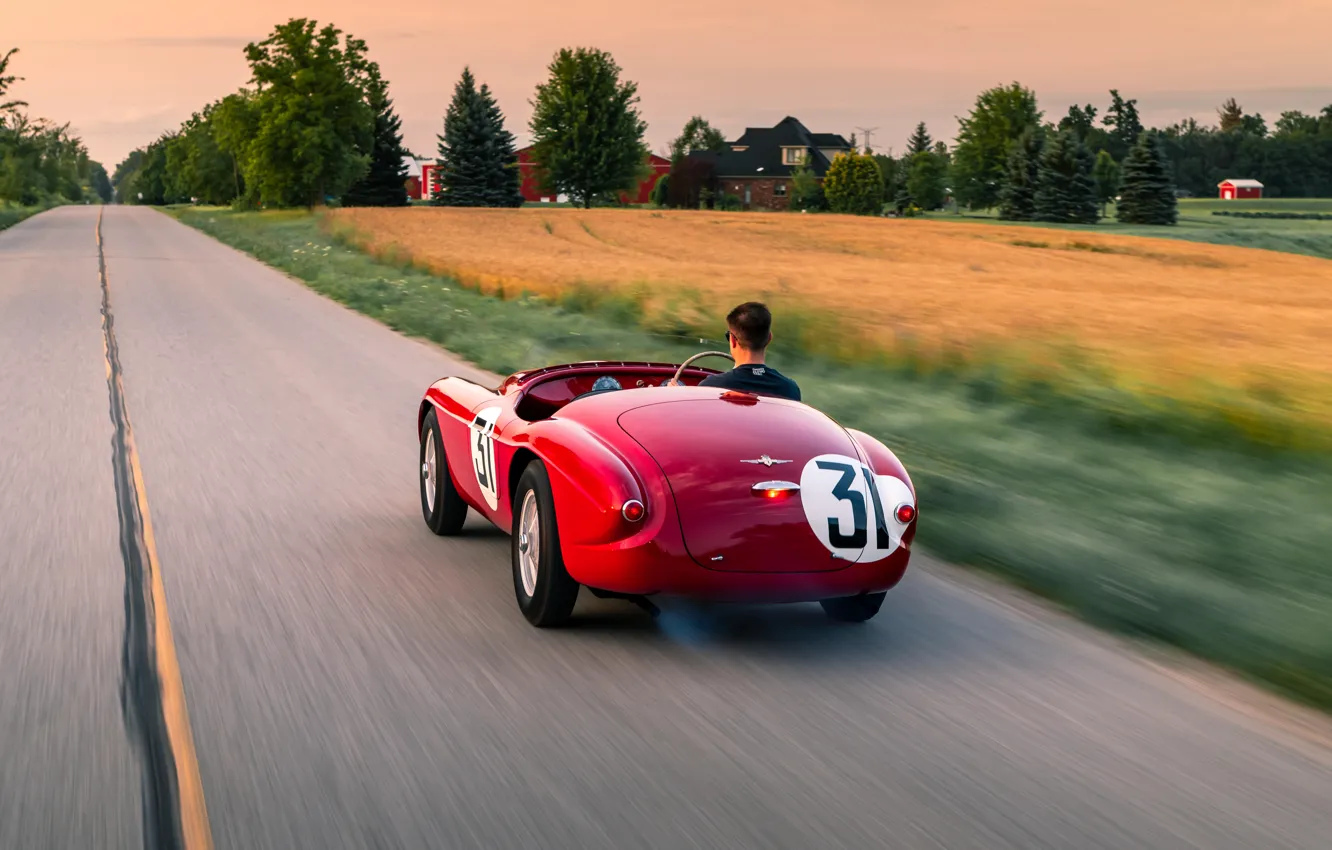 Photo wallpaper Ferrari, 212, drive, 1951, Ferrari 212 Export Barchetta