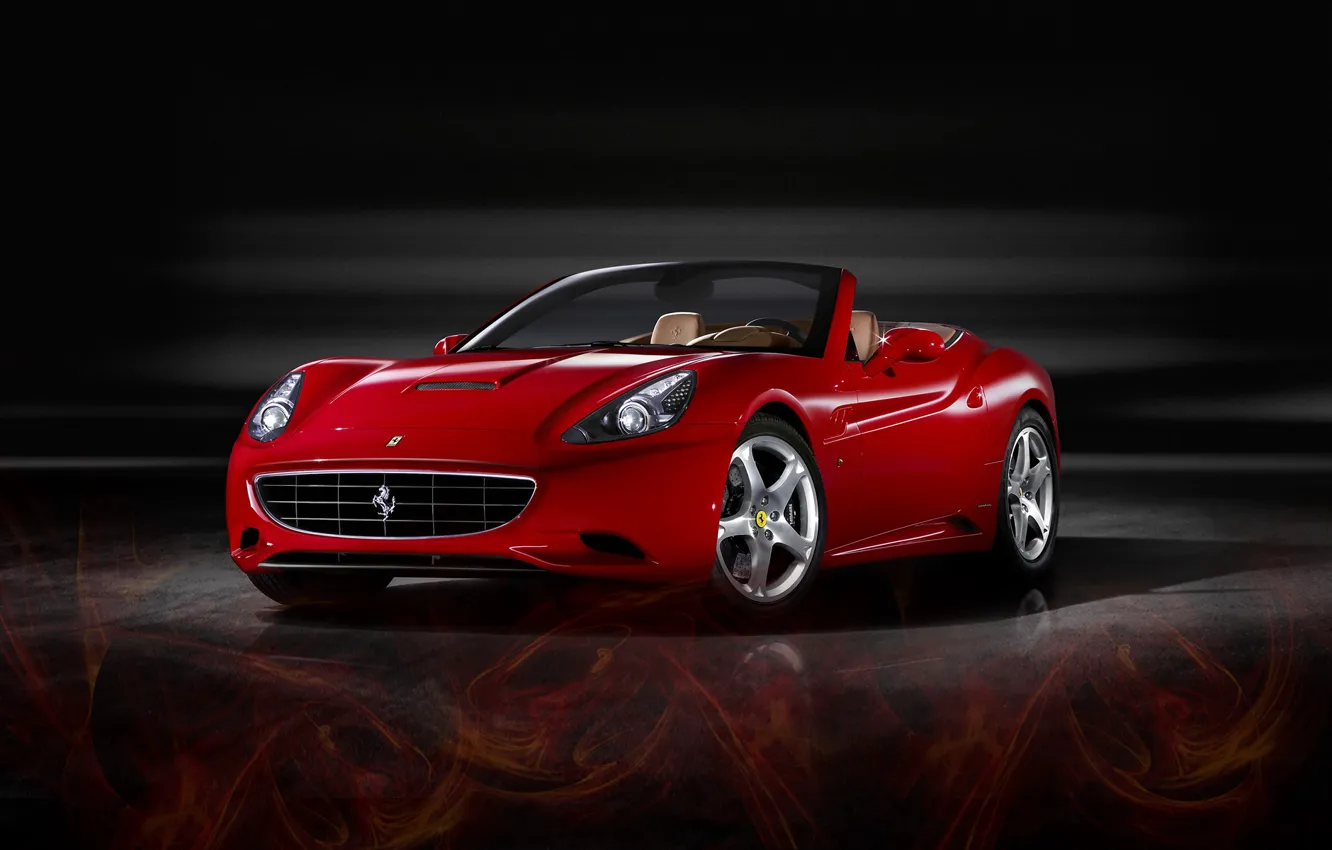 Photo wallpaper red, california2, ferrari, car