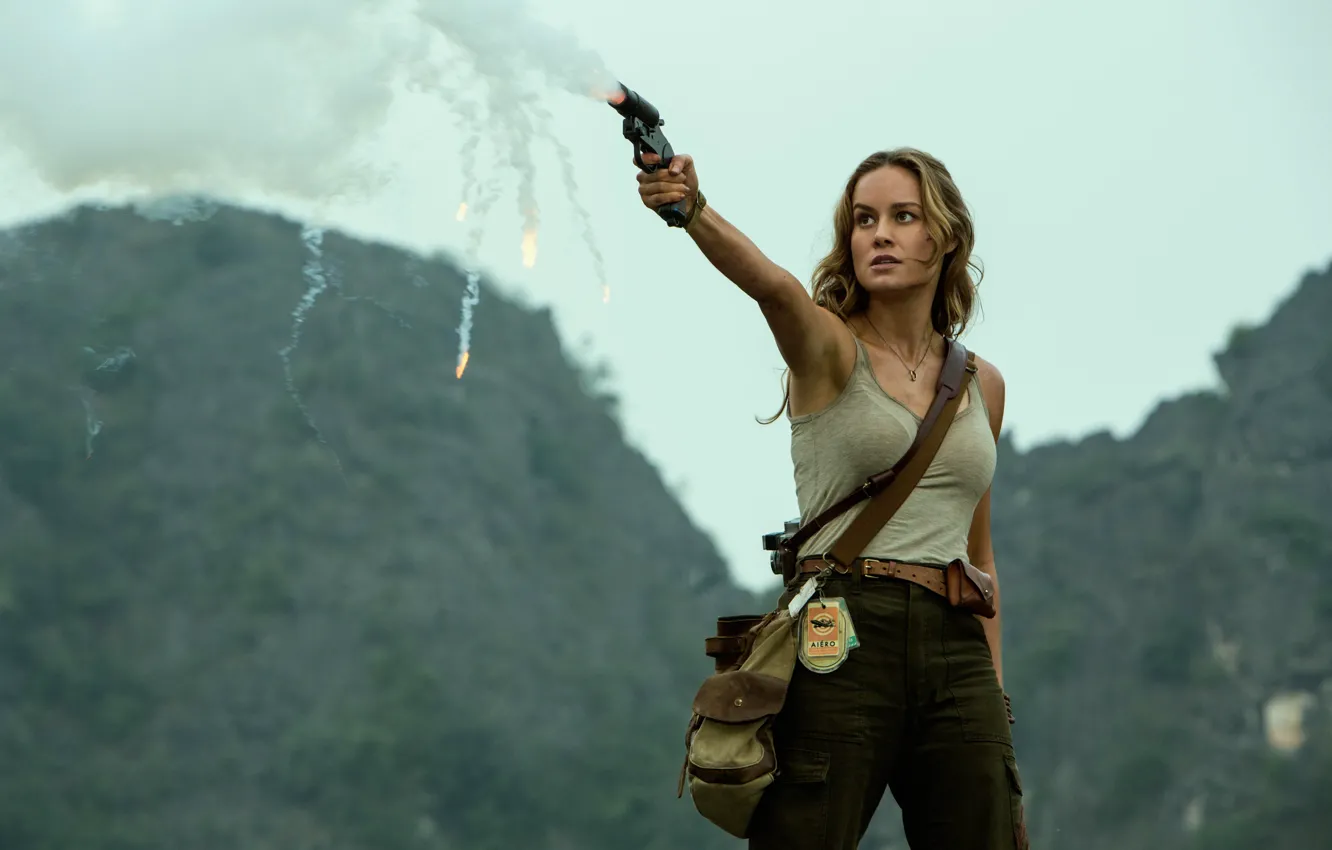 Photo wallpaper Brie Larson, Brie Larson, Kong: Skull Island, Kong: skull Island