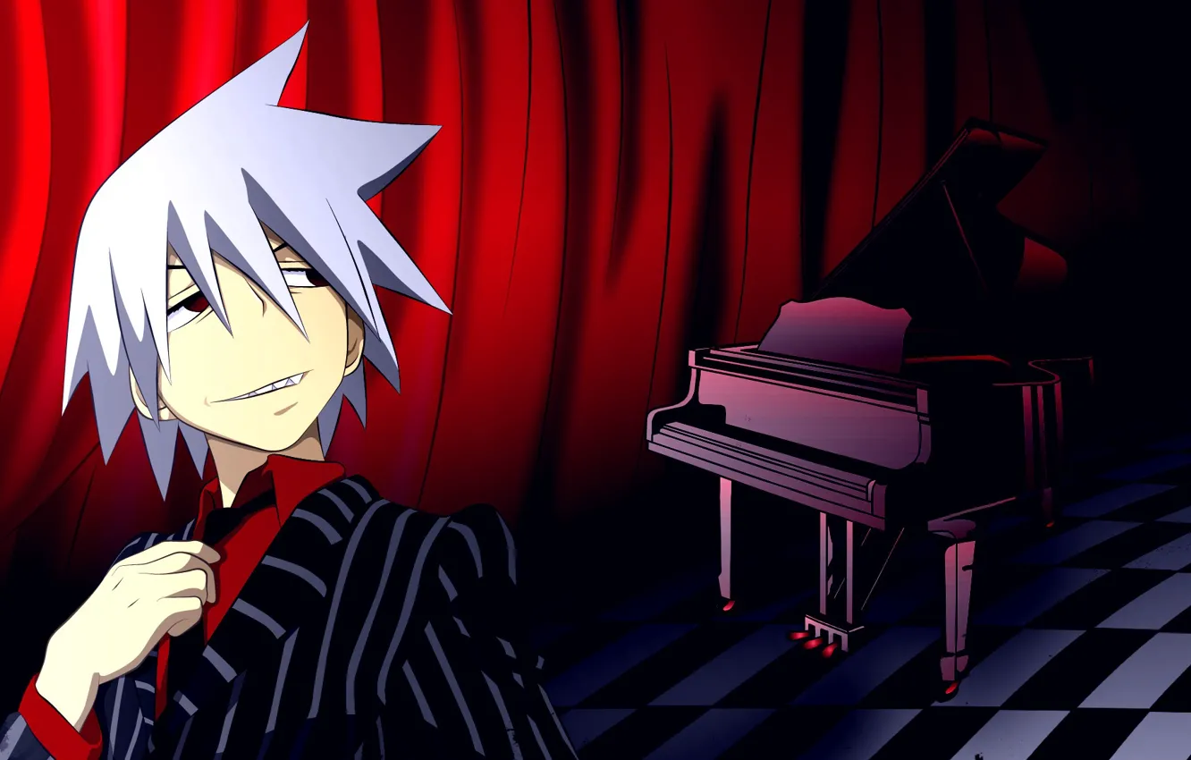 Photo wallpaper anime, guy, piano, Soul eater, Soul Eater