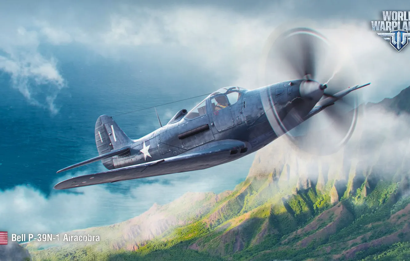 Photo wallpaper Bell, Airacobra, World of Warplanes, WoWp, Wargaming, P-39N-1