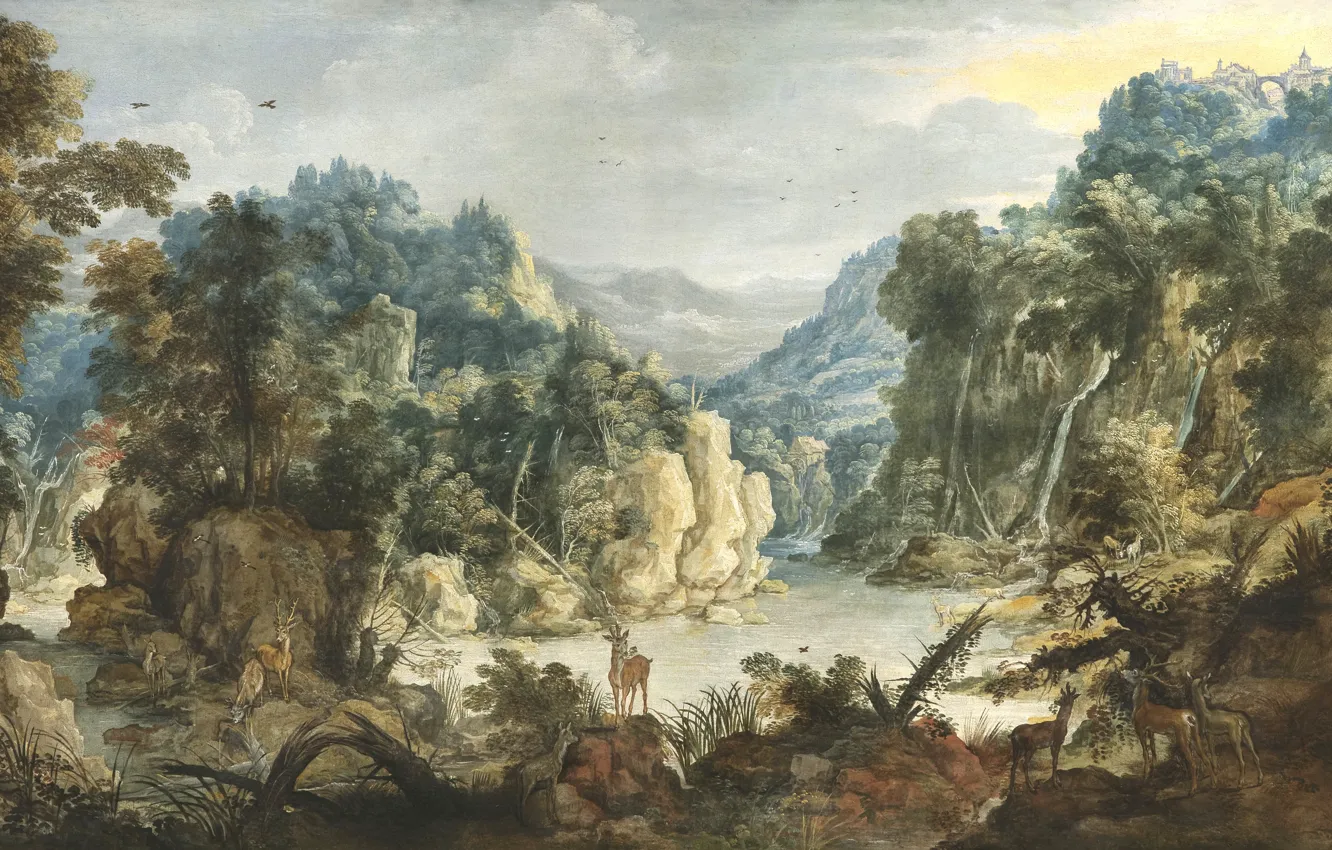 Photo wallpaper picture, painting, painting, Joos de Momper, 1621