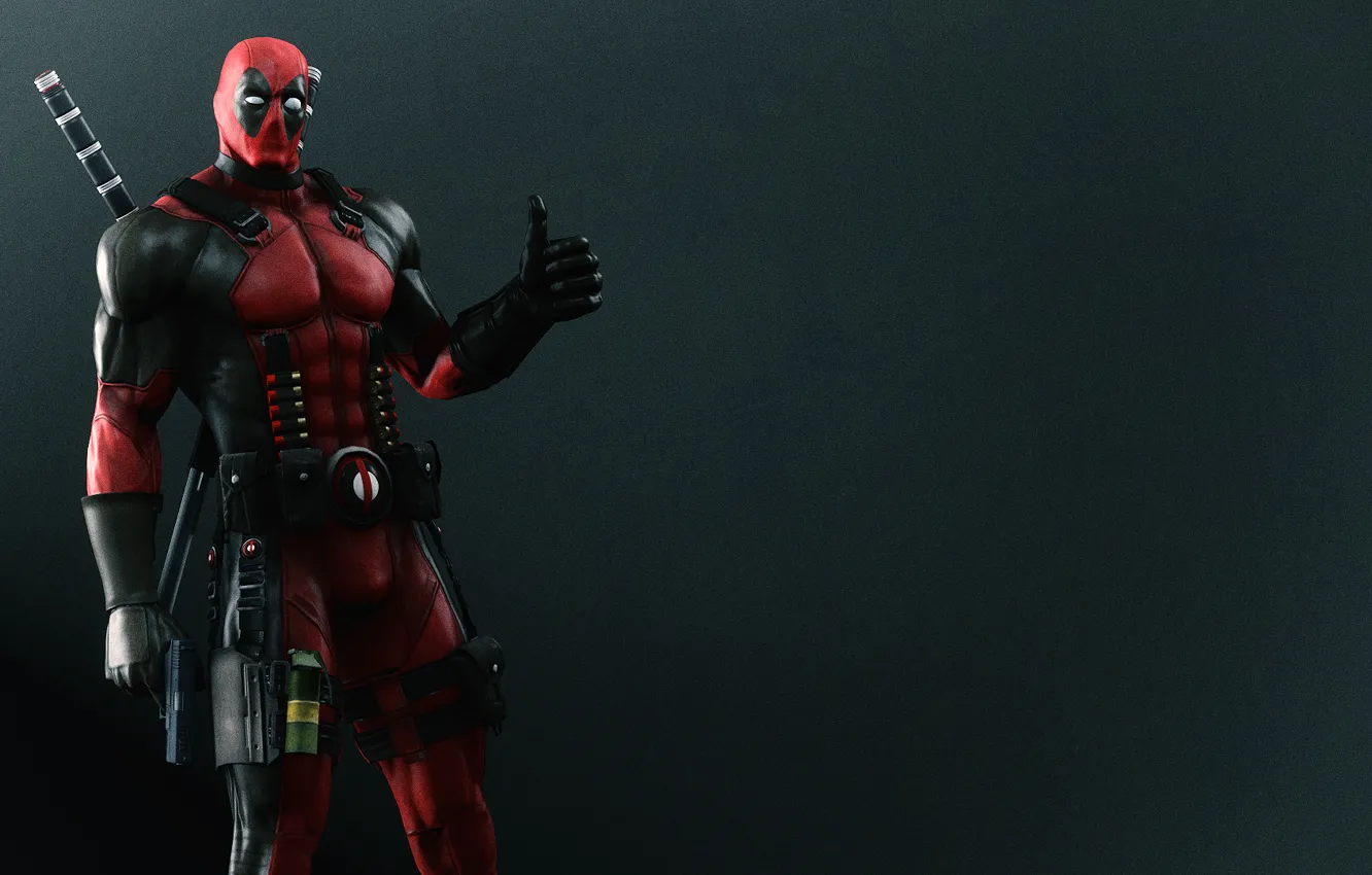 Photo wallpaper weapons, Deadpool, mercenary, Wade Wilson