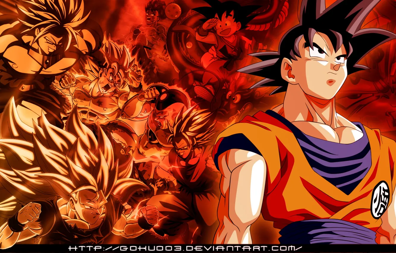 Photo wallpaper Son Goku, Dragon Ball, Super Saiyajin