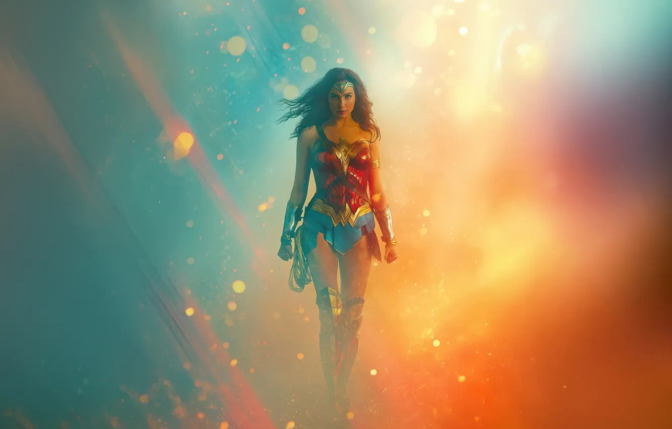 Photo wallpaper woman, horizon, hope, Wonder