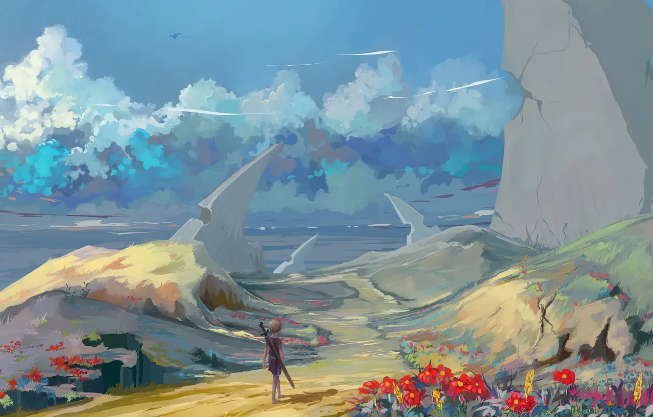 Photo wallpaper art, hangmoon, Journey