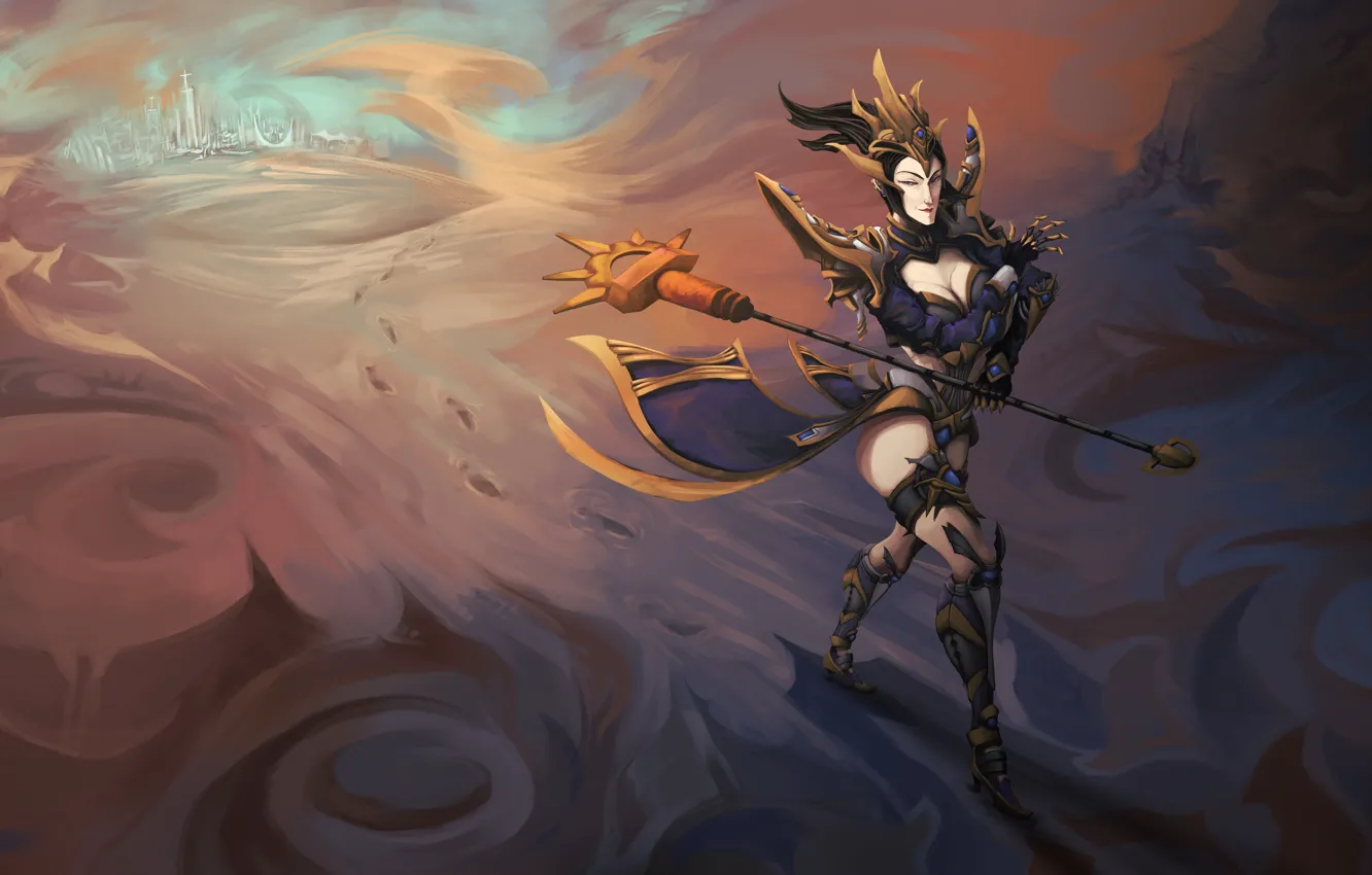 Photo wallpaper girl, Diablo 3, the enchantress, Reaper of Souls