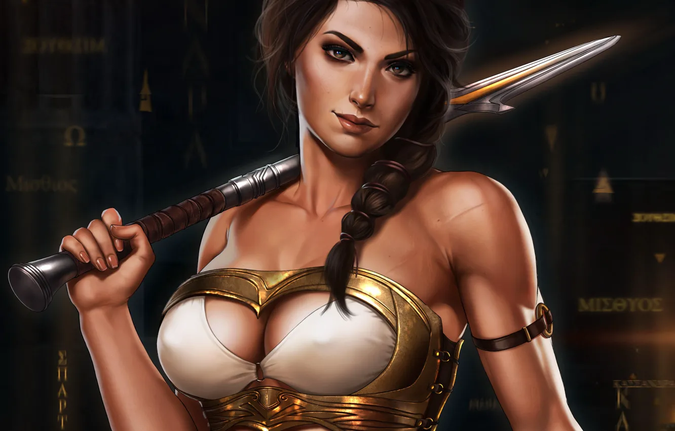 Wallpaper Girl Cassandra Kassandra Art Assassin`s Creed Odyssey Assassins Creed Odyssey 0259