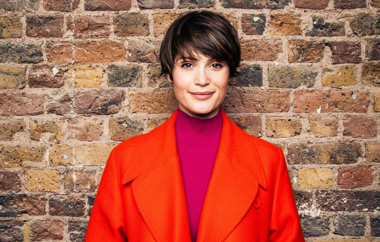 Photo wallpaper portrait, short hair, Gemma Arterton