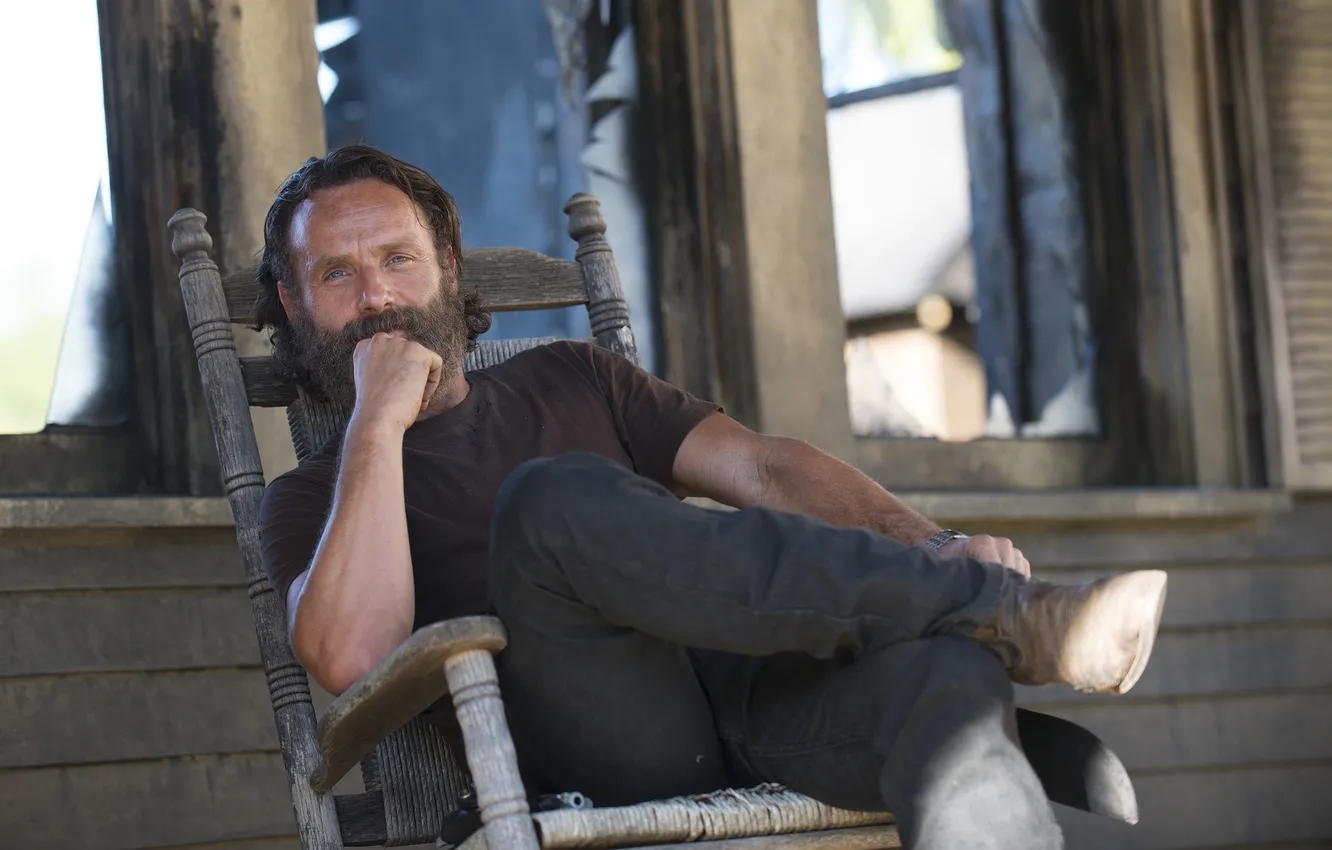 Photo wallpaper The Walking Dead, The walking dead, Andrew Lincoln, Rick Grimes