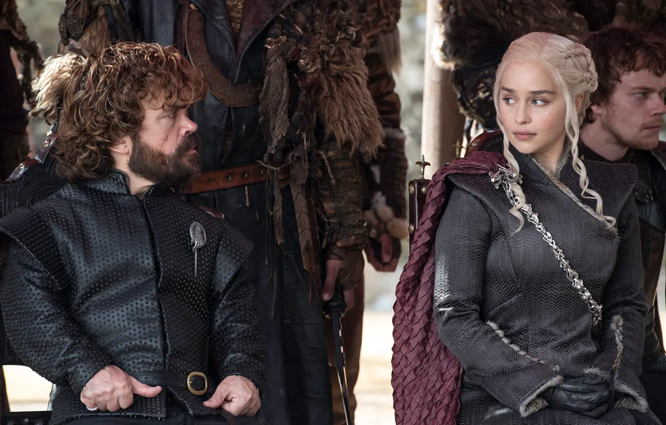Photo wallpaper actor, Game of Thrones, Emilia Clarke, Daenerys Targaryen, actress, Tyrion Lannister, Peter Dinklage