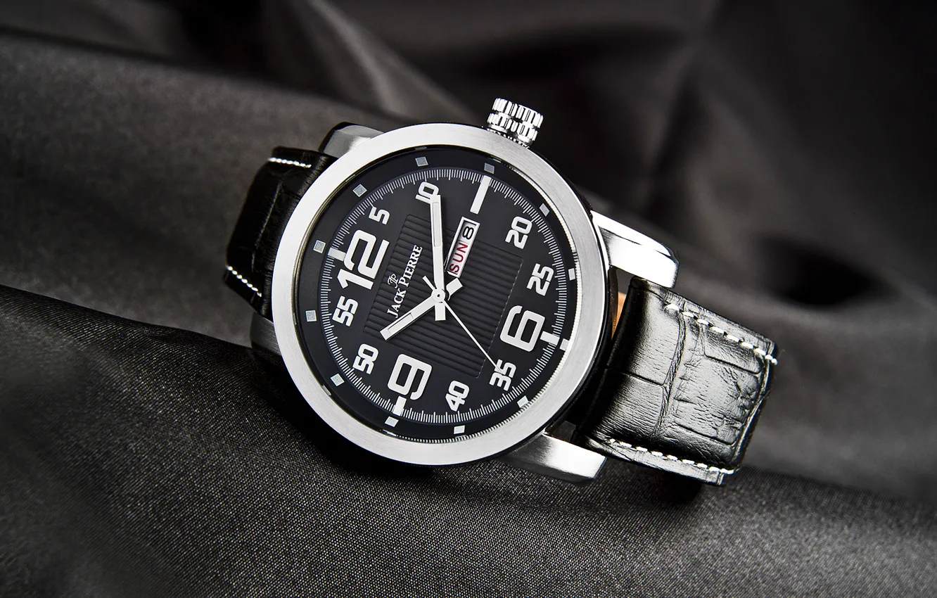 Photo wallpaper leather, black metal, Jack Pierre