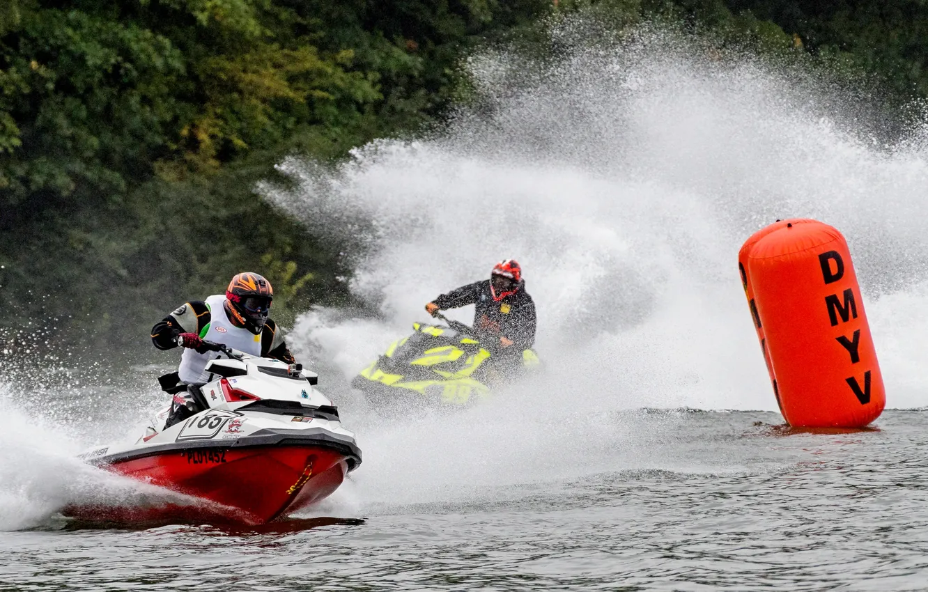 Photo wallpaper race, boat, speed
