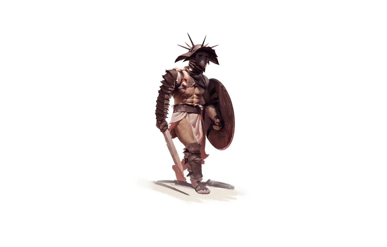 Photo wallpaper sword, helmet, shield, Gladiator