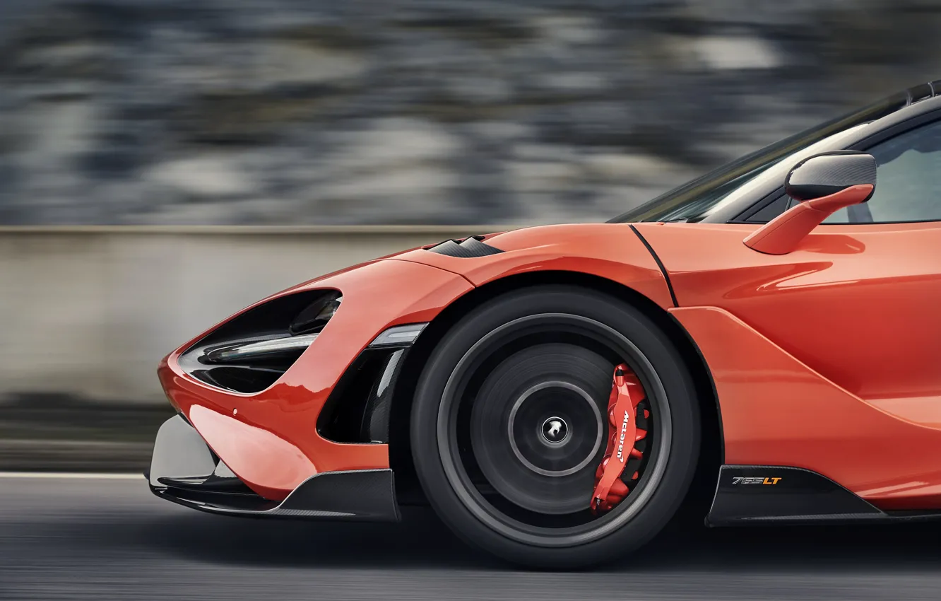 Photo wallpaper McLaren, speed, the front part, 2020, 765LT