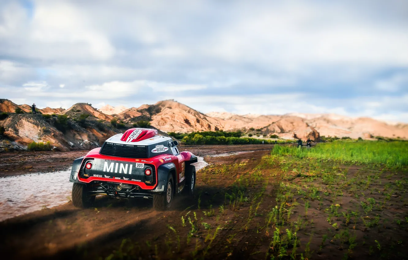 Photo wallpaper machine, sport, Mini, Mini Cooper, Rally, Dakar, Dakar, Rally