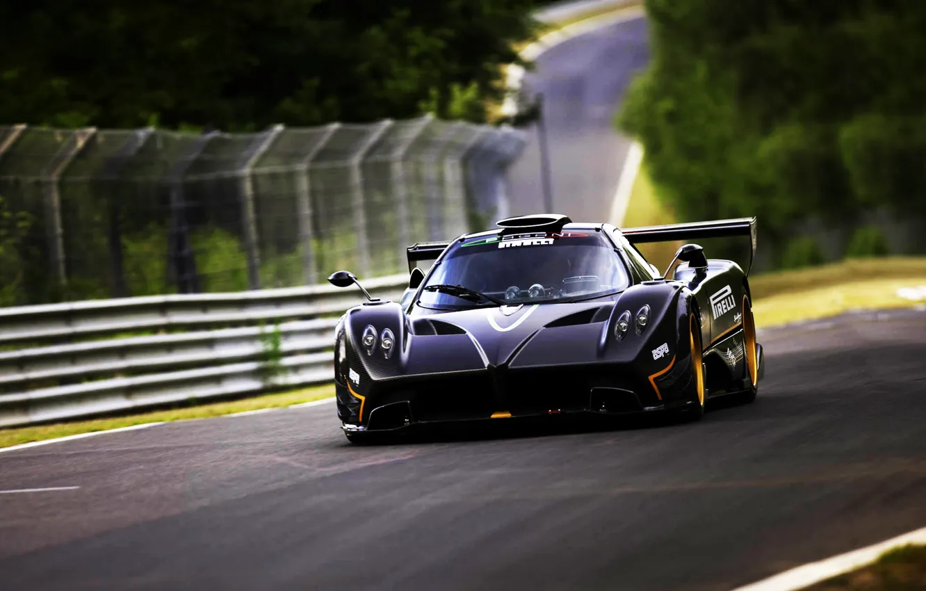 Photo wallpaper Pagani, Zonda, Nursburgring, Racing track, Racord, Green HELL, Nordshlaife