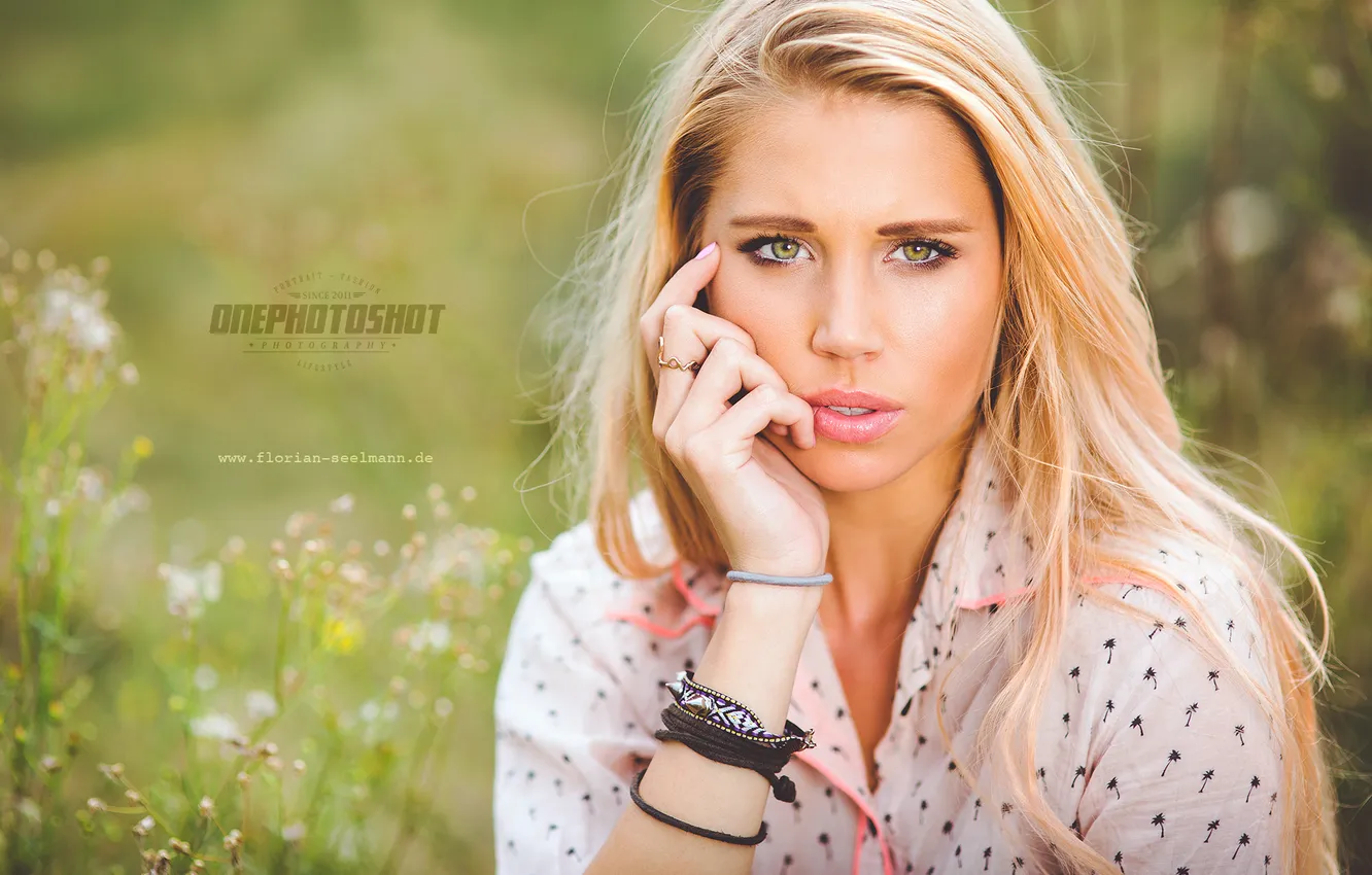 Photo wallpaper girl, face, photographer, girl, photography, photographer, Florian Seelmann