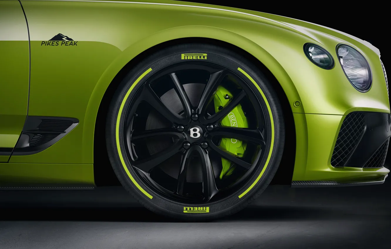 Photo wallpaper Bentley, wheel, Continental GT, Limited Edition, Pikes Peak, 2020