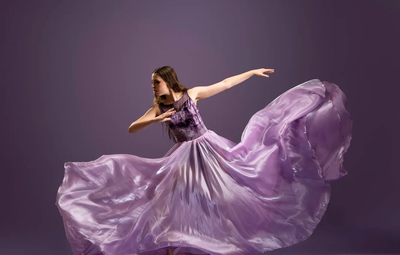 Photo wallpaper dance, dress, Claire