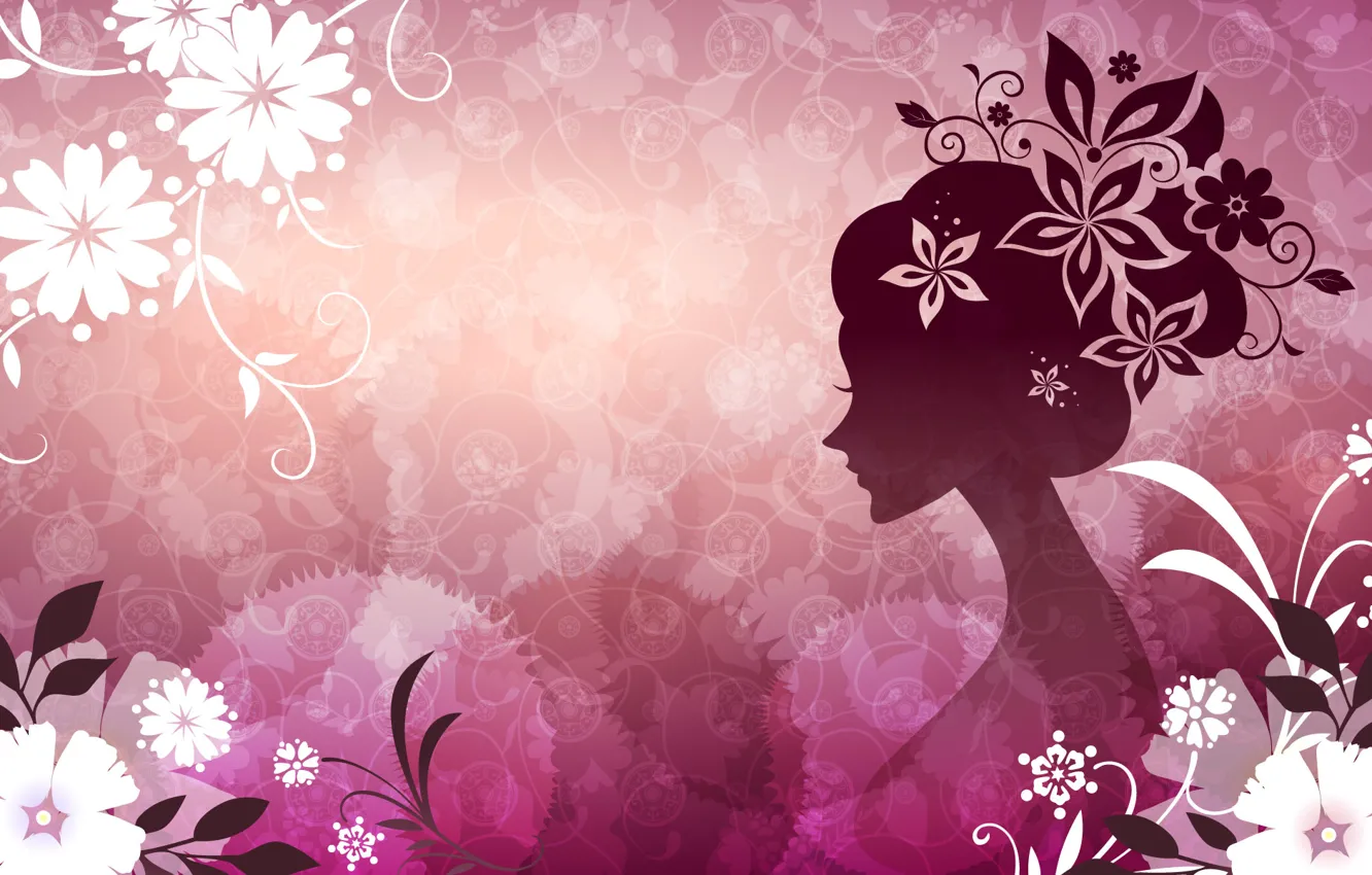 Photo wallpaper style, silhouette, digital art