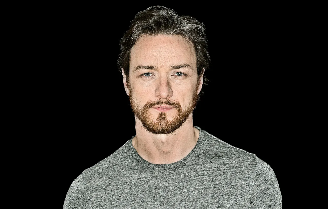 Photo wallpaper portrait, actor, black background, James McAvoy, James McAvoy, 2015, KK Dundas