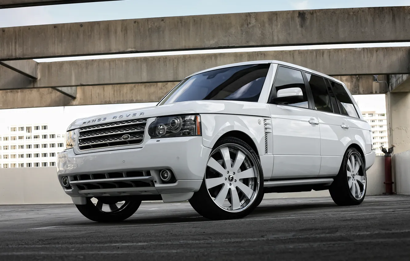 Photo wallpaper Range Rover, with, color, body, supercharged, HSE, trim, matched