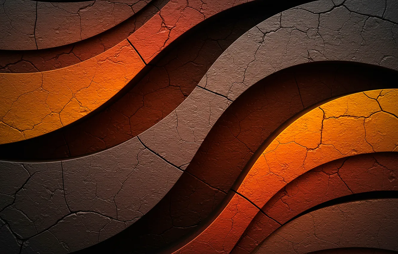 Photo wallpaper wave, abstraction, cracked, Wallpaper, paint, abstract, waves, wallpaper