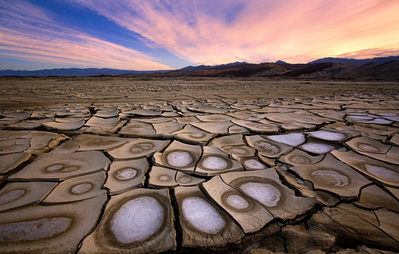 Photo wallpaper field, nature, Death Valley