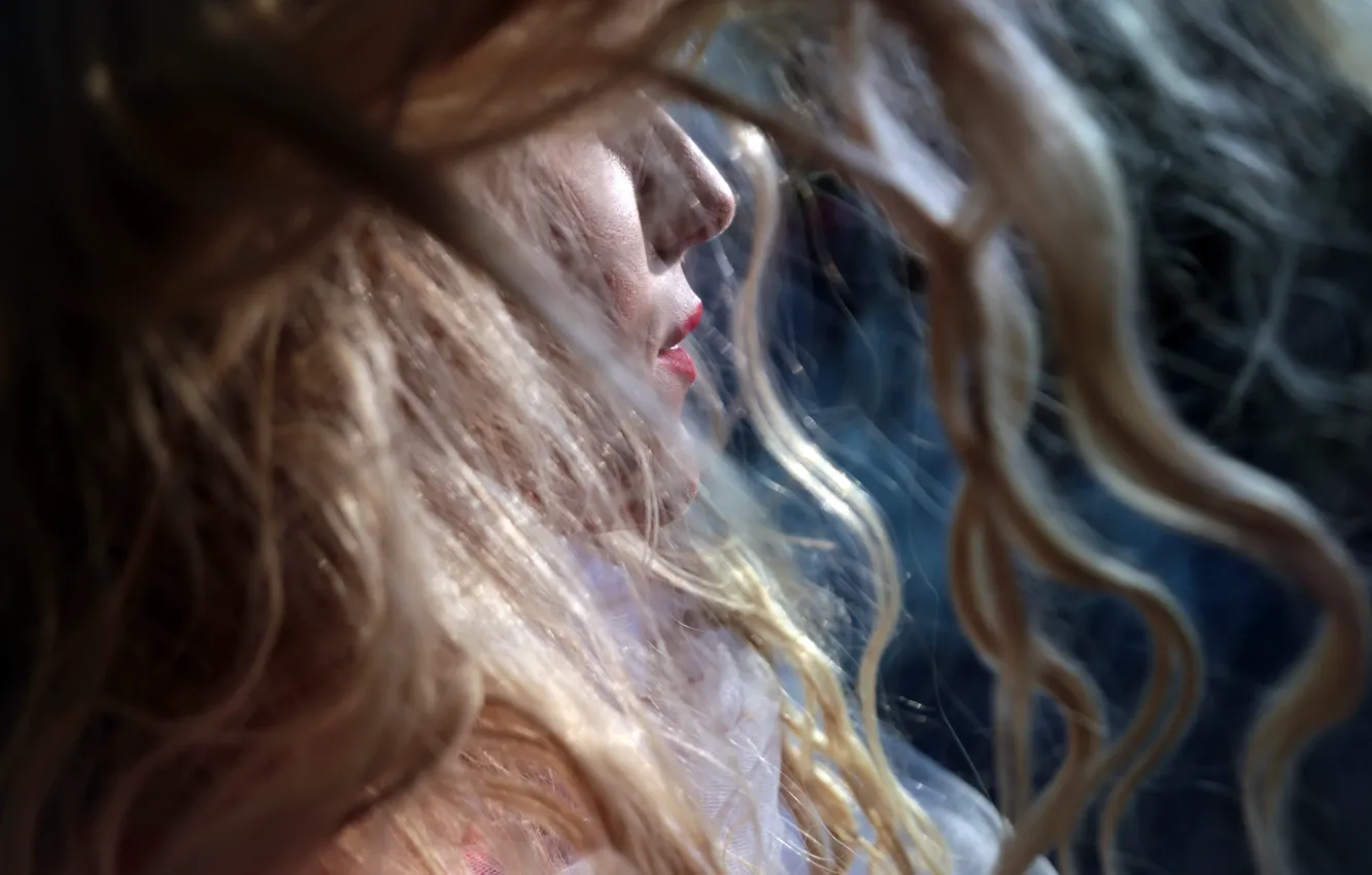 Photo wallpaper girl, background, hair
