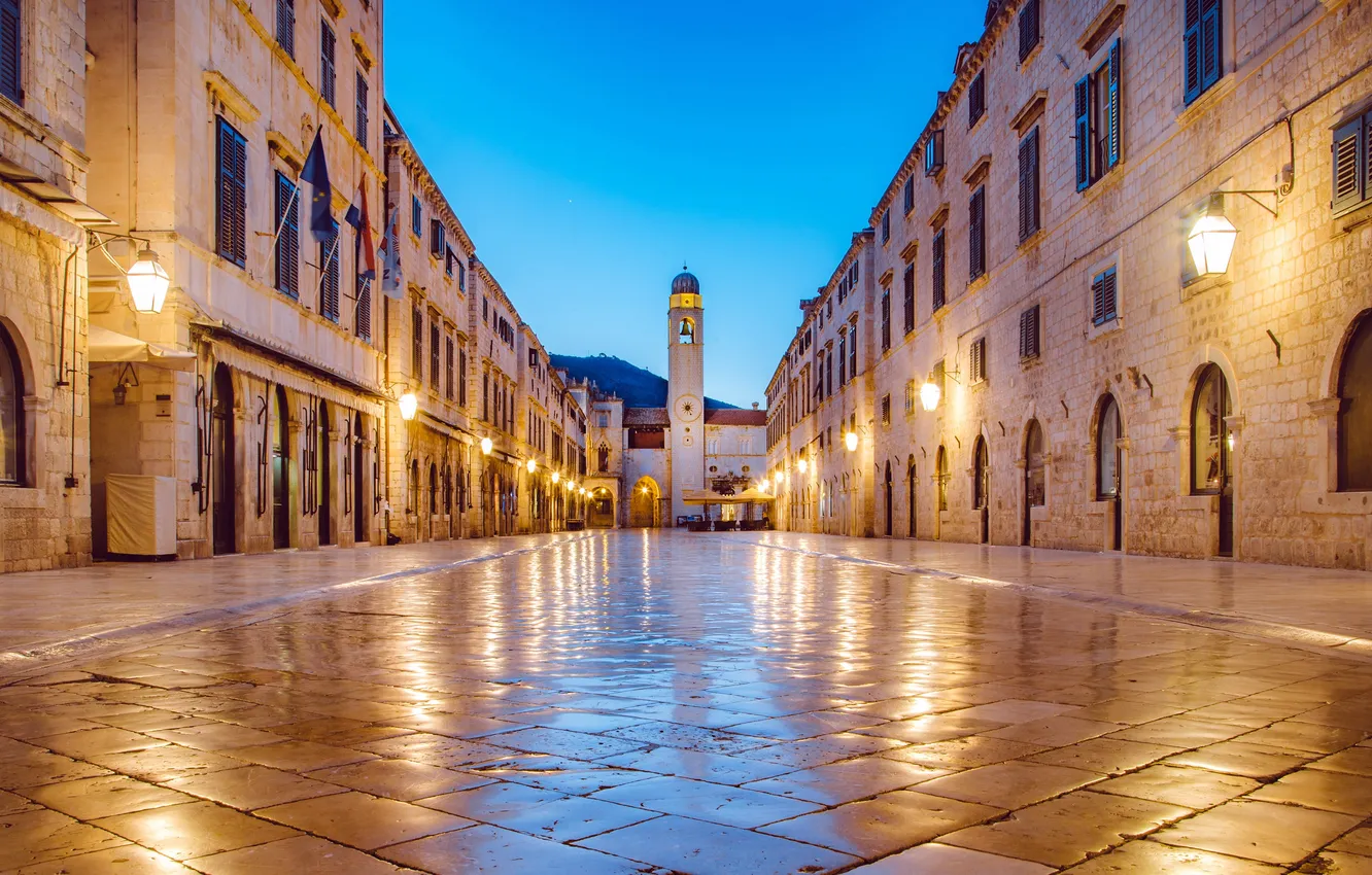 Photo wallpaper Croatia, old town, Old Town, Croatia, Dubrovnik, Dubrovnik, Dalmatia, Dalmatia