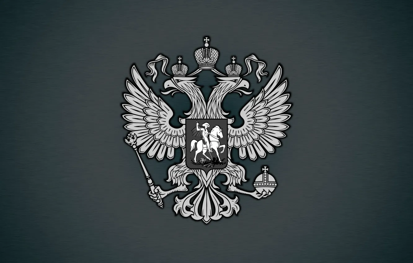 Photo wallpaper eagle, coat of arms, Russia