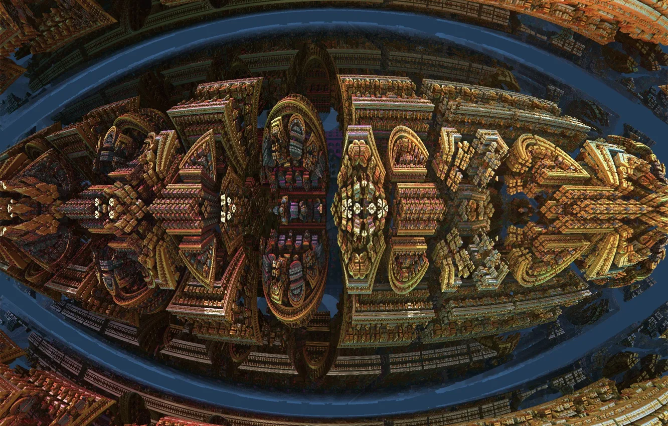 Photo wallpaper abstraction, pattern, fractal, ornament, abstract background