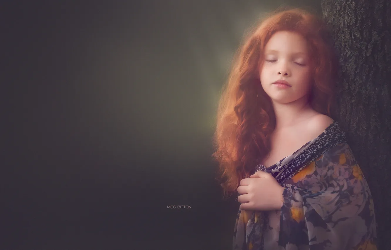 Photo wallpaper look, portrait, girl