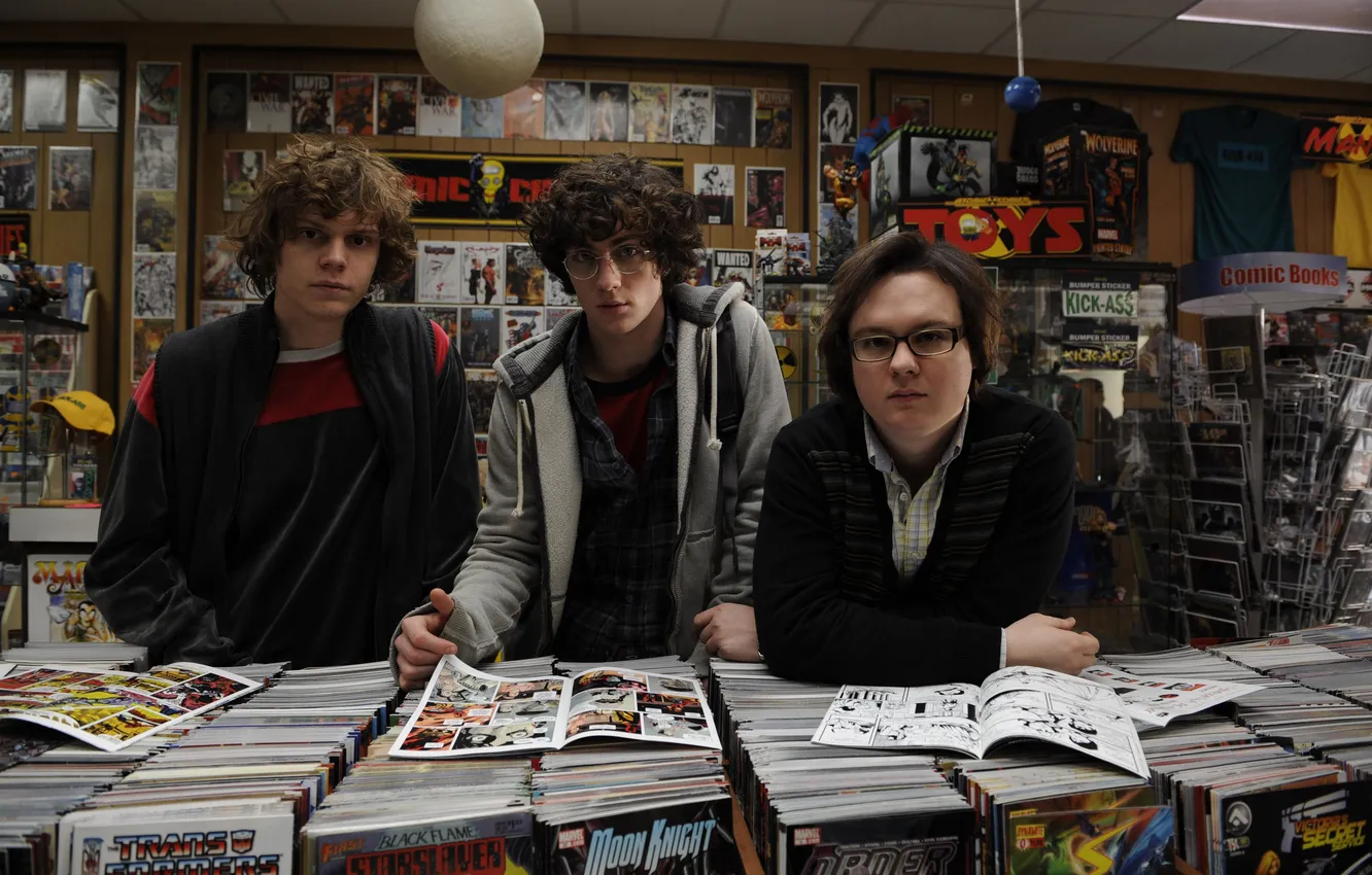 Photo wallpaper book, journal, shop, comic, kick, Kick-Ass, Aaron Taylor-Johnson, Aaron Taylor-Johnson