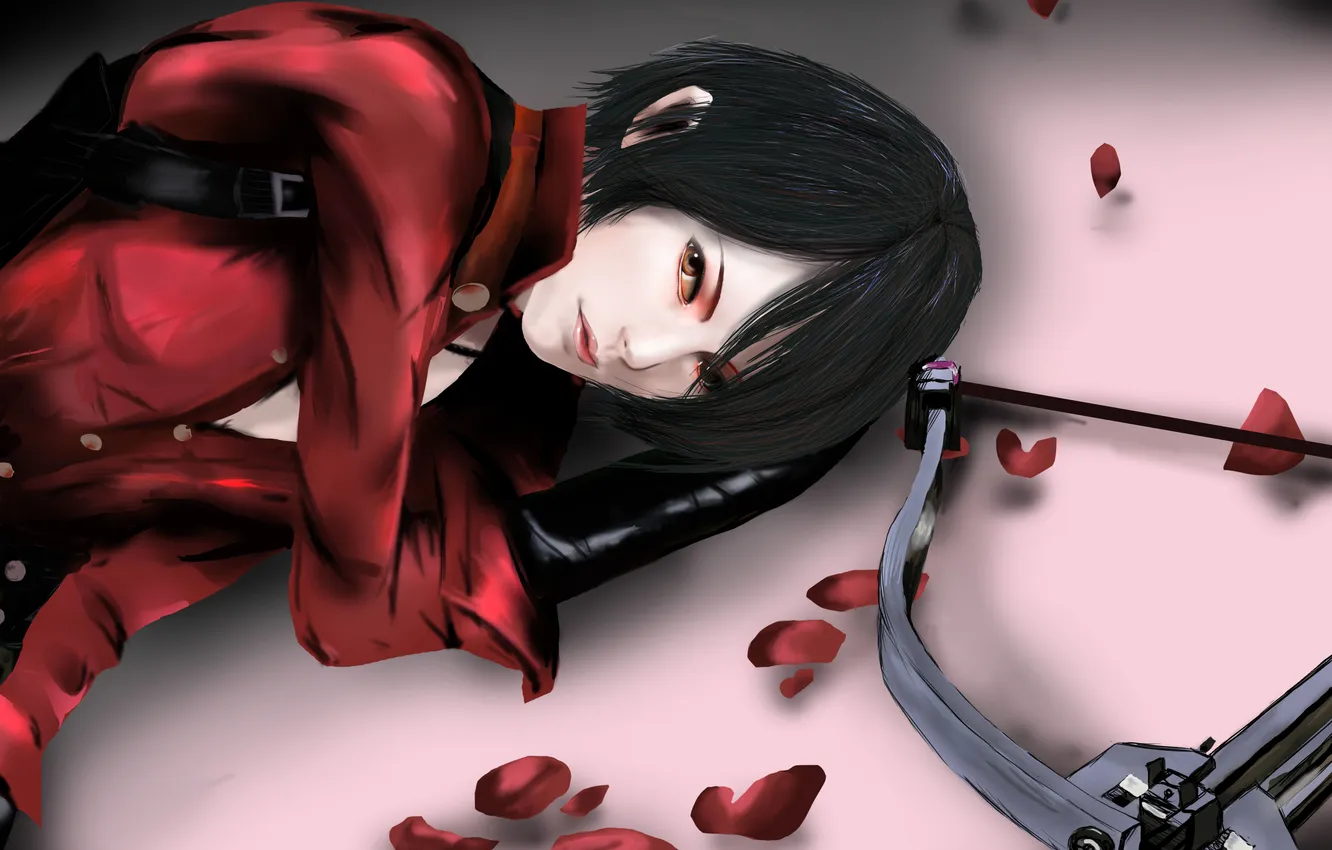 Photo wallpaper girl, crossbow, Resident Evil 6, Ada Wong, Ada Wong