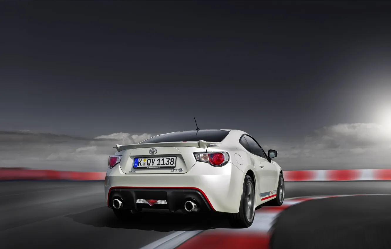 Photo wallpaper Auto, White, Machine, Toyota, GT86, In Motion, GT 86, Cup Edition
