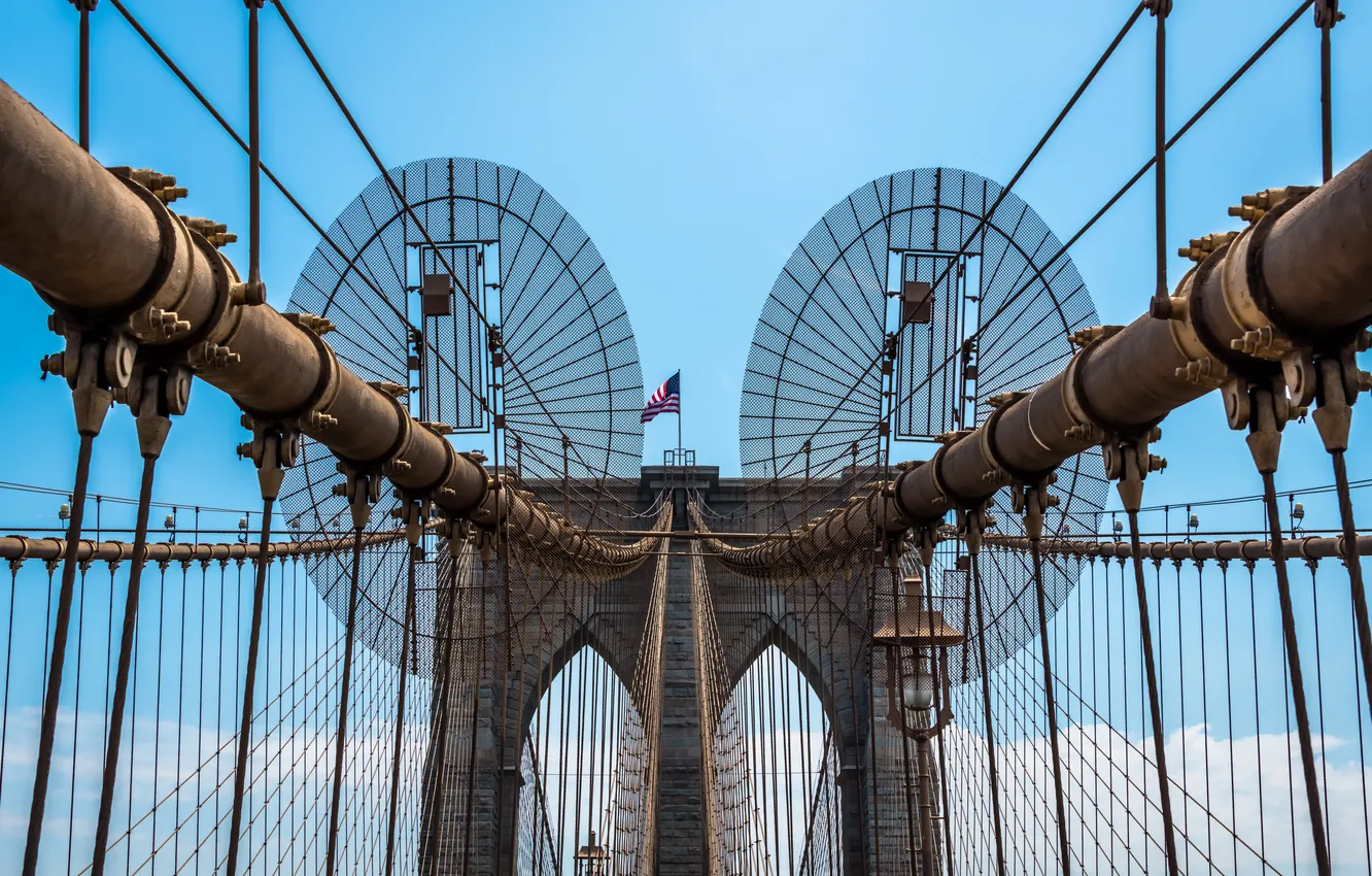 Photo wallpaper bridge, Brooklyn, New York City